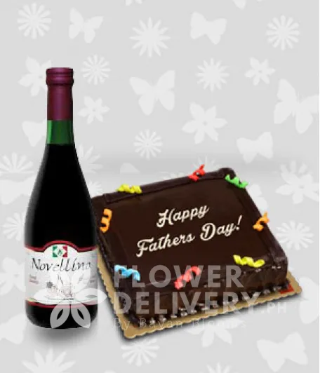 Chocolate Cake and Novellino Rosso Vivace Wine