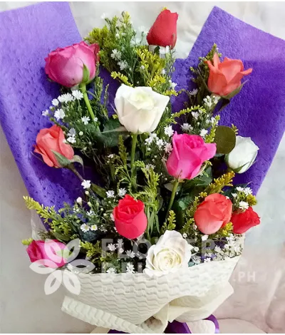 1 Dozen Mixed Roses 1 Dozen Mixed Roses