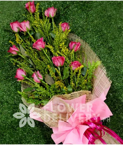 1 Dozen Pink Roses 1 Dozen Pink Roses