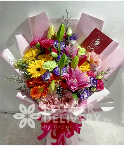 Arm Bouquet of Assorted Flowers