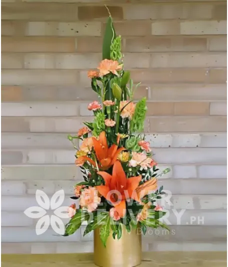 Vertical Orange Flowers