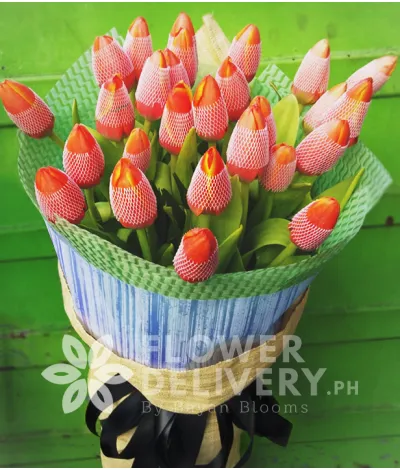 2 Dozen Orange Tulips