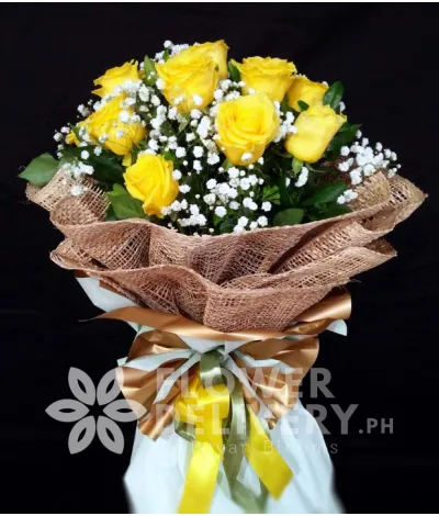 1 Dozen Imported Yellow Roses