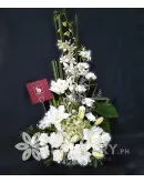 Vertical White Flowers