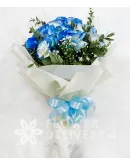 Charming Blue Roses Spray