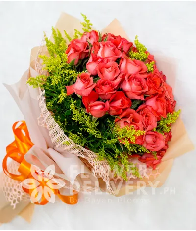 Elegant Pomelo Rose in a Bouquet Elegant Pomelo Rose in a Bouquet
