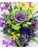 Elegant Vertical Purple Flowers