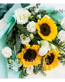 Pretty Bouquet of 3 Sunflowers