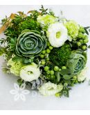 Pretty Bouquet of Carnations and Succulents