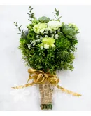 Pretty Bouquet of Carnations and Succulents