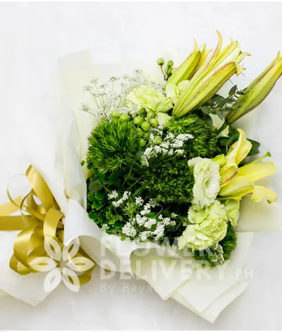 Pretty Bouquet of Yellow Lilies Pretty Bouquet of Yellow Lilies