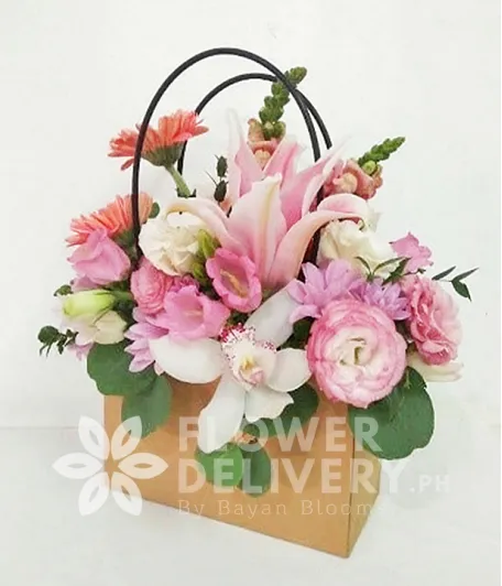 Bag Full Of Pink Flowers