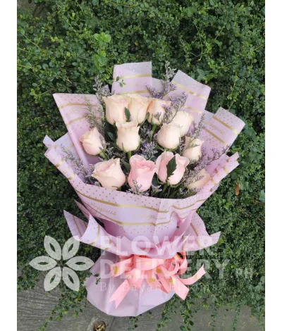 1 Dozen Pink Imported Roses 1 Dozen Pink Imported Roses