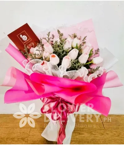 2 Dozen Pink Tulips 2 Dozen Pink Tulips