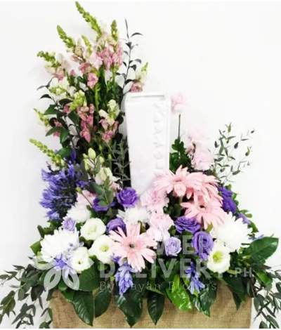 Beautiful Mixed Color Urn Flower Arrangement Beautiful Mixed Color Urn Flower Arrangement