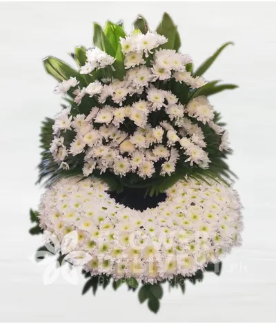 Elegant White Rados Urn Flower Arrangement Elegant White Rados Urn Flower Arrangement